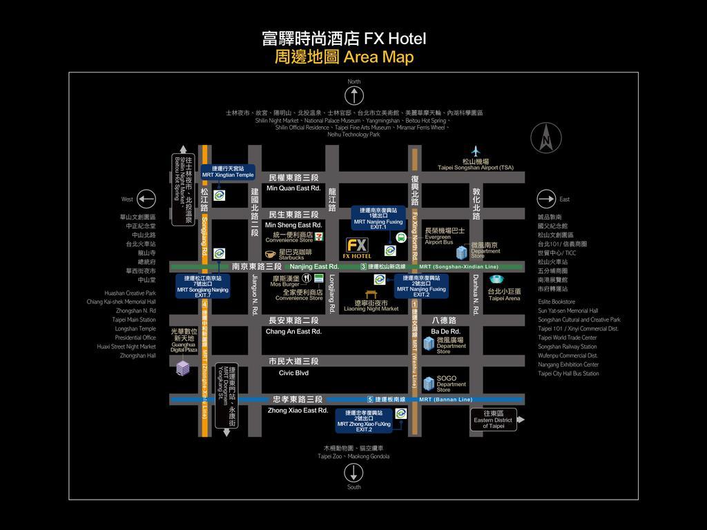 Fx Hotel Taipei Nanjing East Road Branch Dış mekan fotoğraf